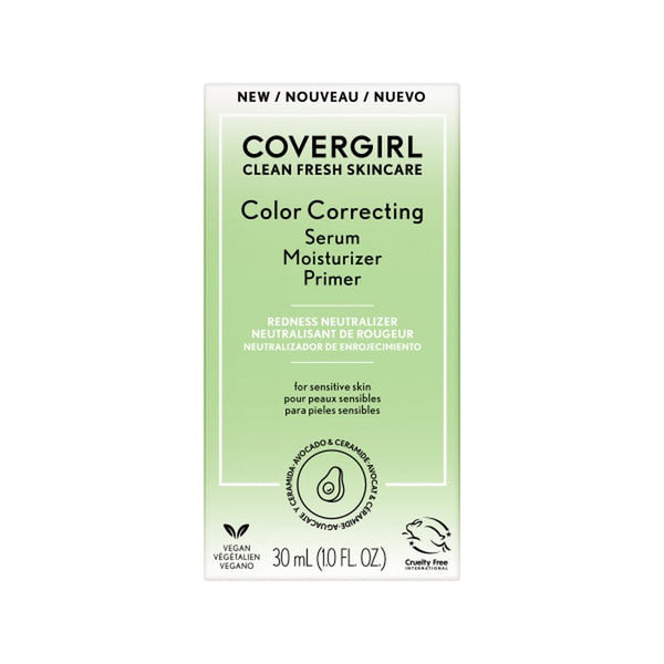 Clean Fresh Skincare Color Correcting Serum Moisturizer Primer Front Pack