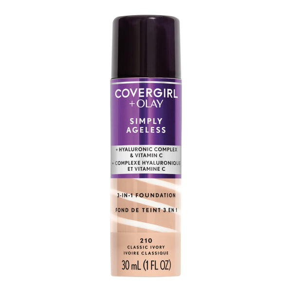 Simply Ageless + Olay Liquid Foundation Front Pack